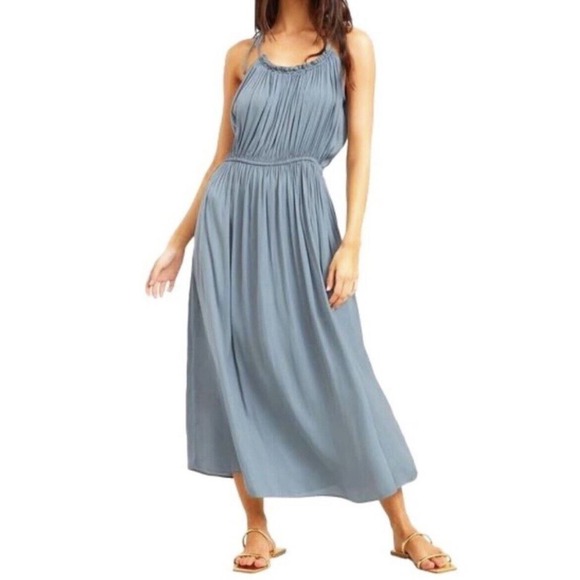 Modern Citizen Dresses & Skirts - Modern Citizen Aileen Blue Tie Shoulder Midi Dress Small NWOT